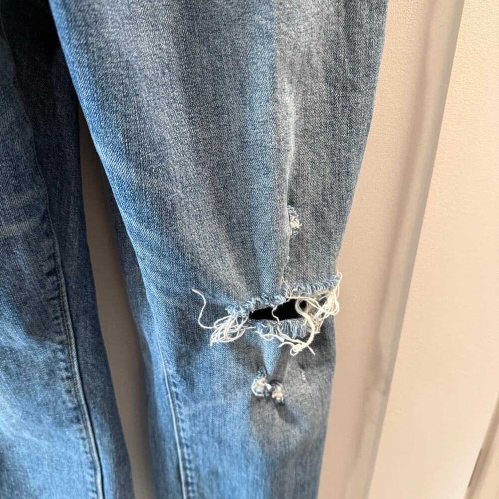Lucky Brand Women’s Cropped Denim Overalls Size S - Picture 3 of 8